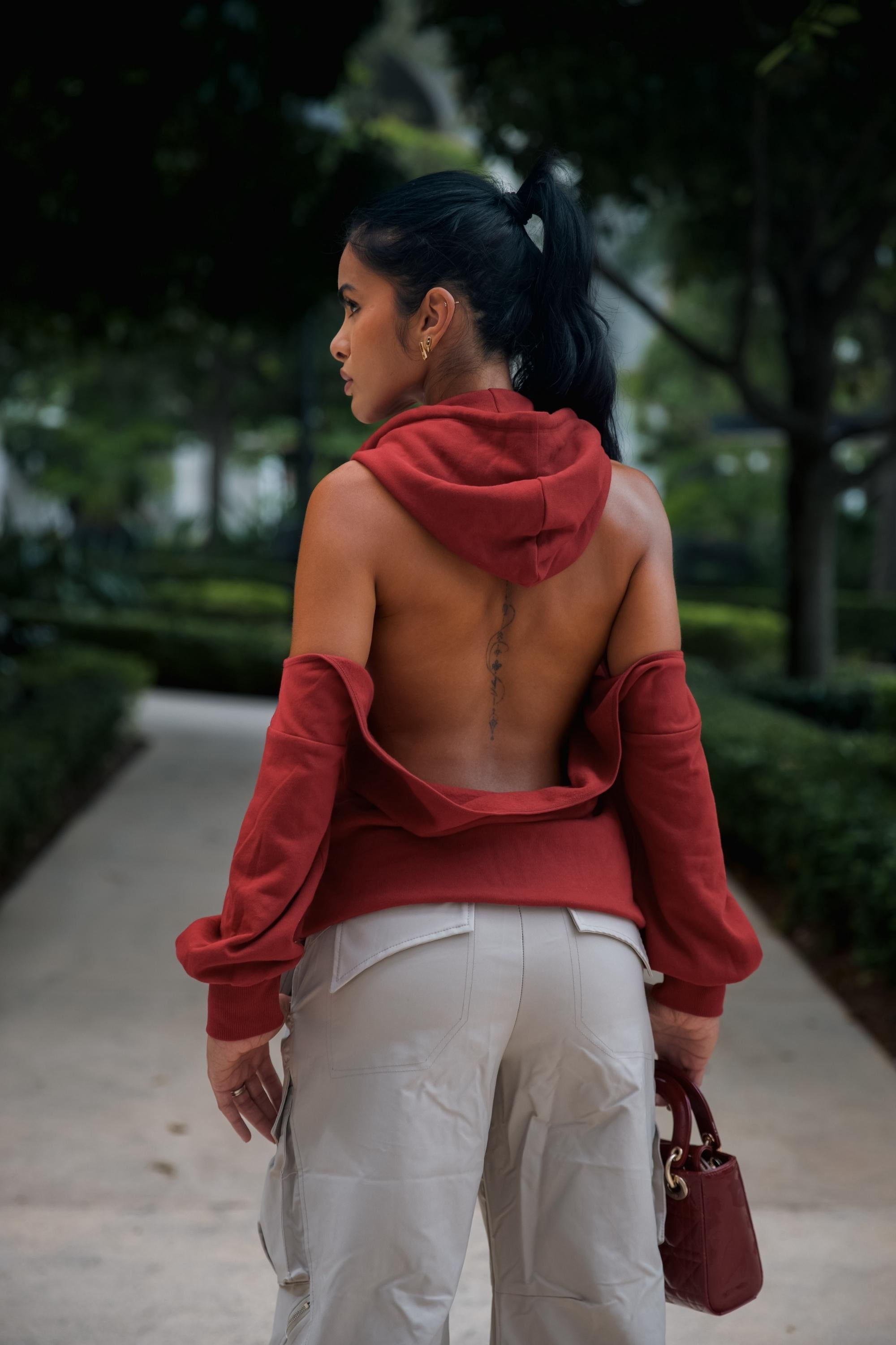 The Open-Back Hoodie